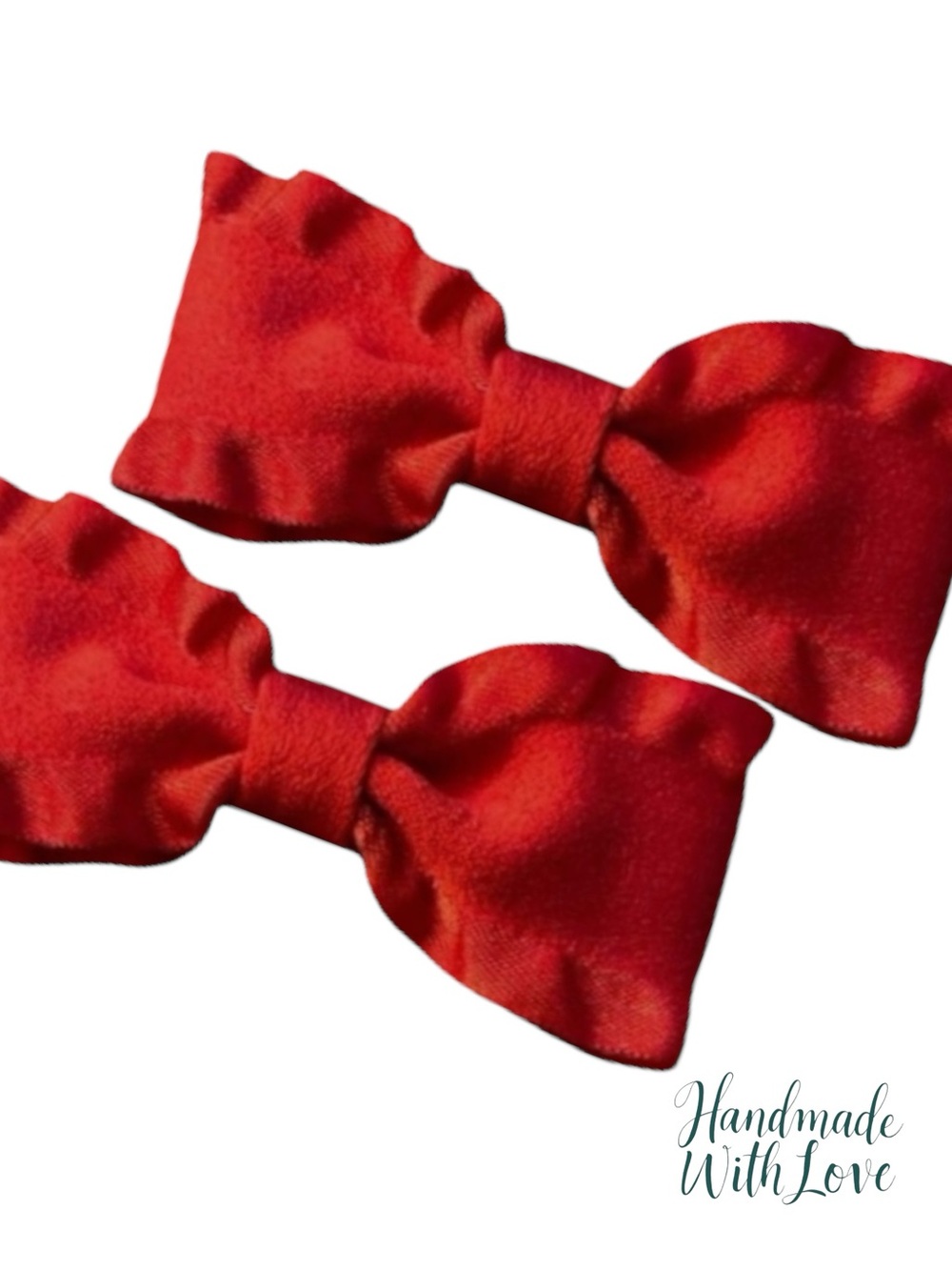 Elegant Red Hair Bows for Kids - Picture 7 of 8